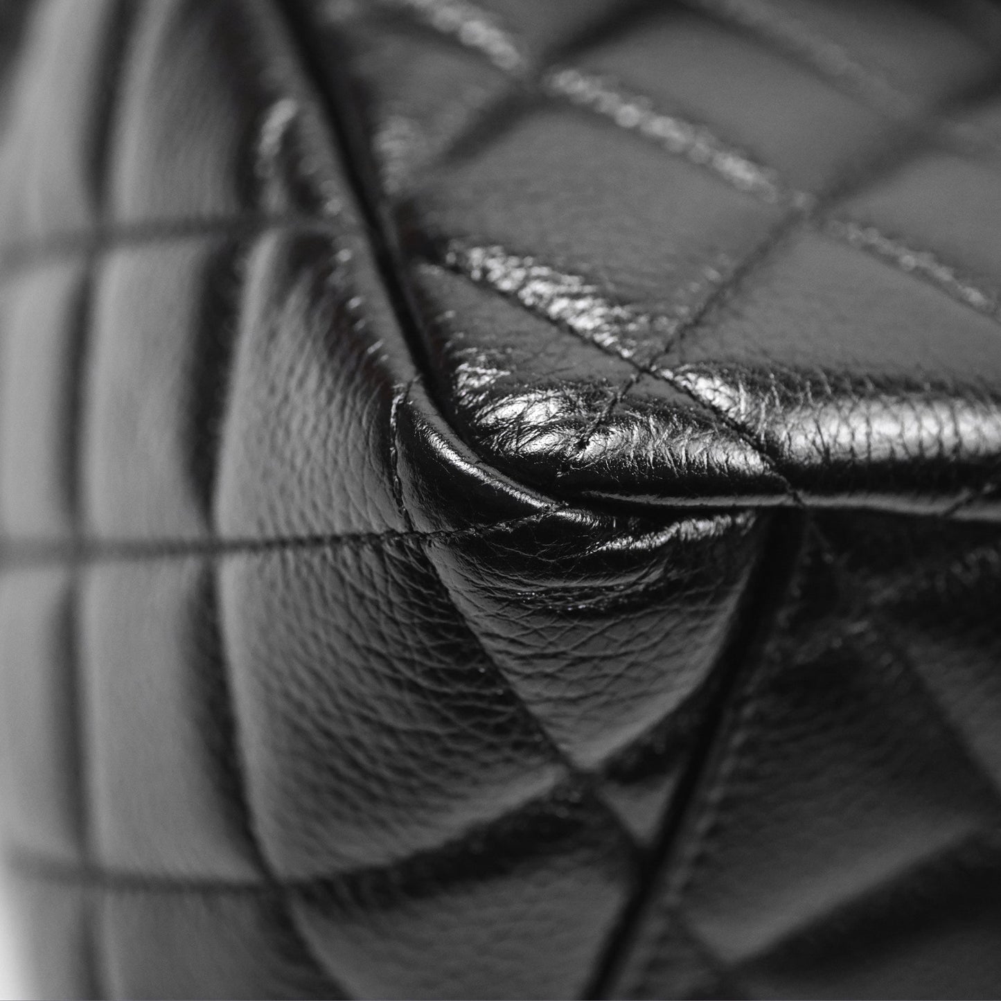 Chanel Quilted XXL Classic Flap Travel Bag Black Caviar Aged Gold Hardware 24C