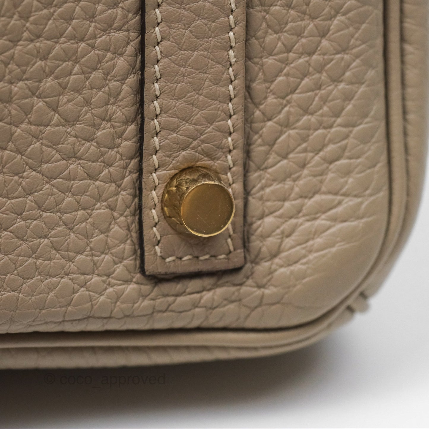 Hermès Birkin 30 Retourne Gris Tourterelle Togo Gold Hardware