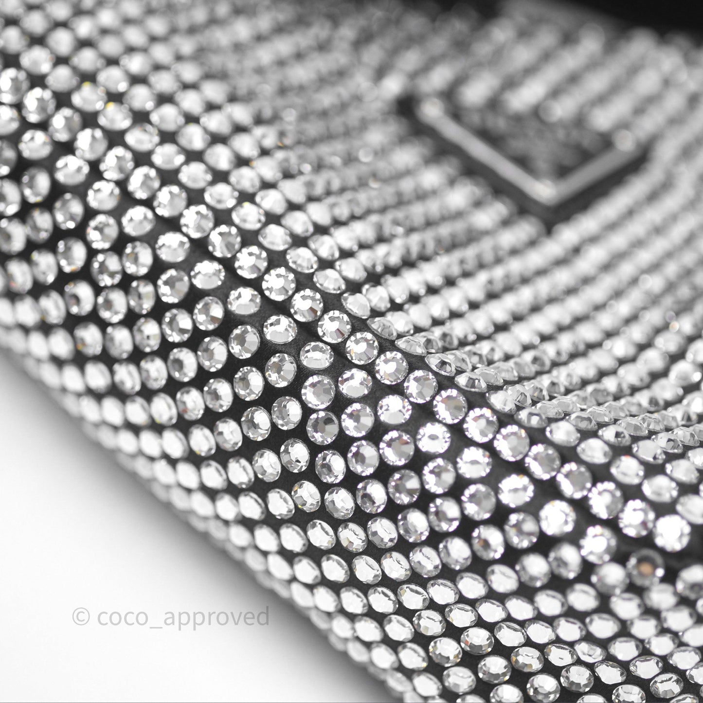 Prada Triangle Crystal Bag Black