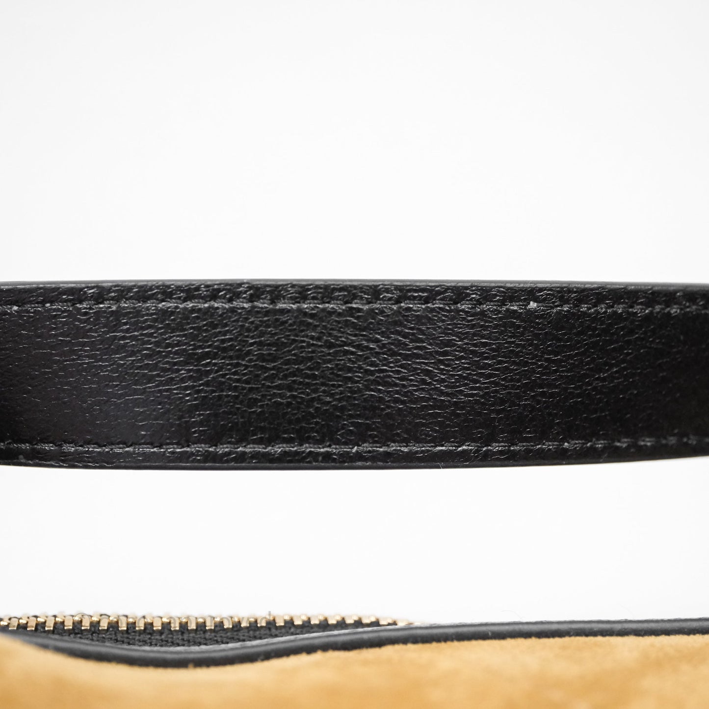 Chanel Hobo with Chain Brown Suede/ Black Calfskin Gold Hardware