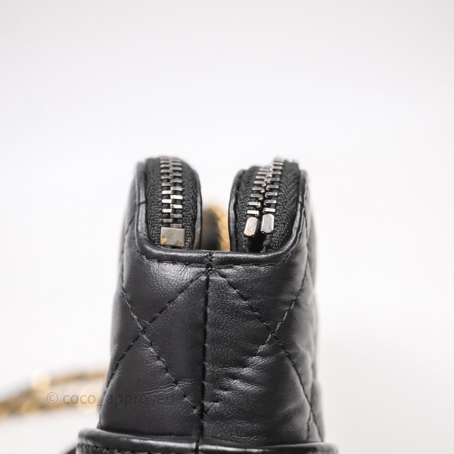 Chanel Gabrielle Clutch With Chain Aged Calfskin Black Mixed Hardware