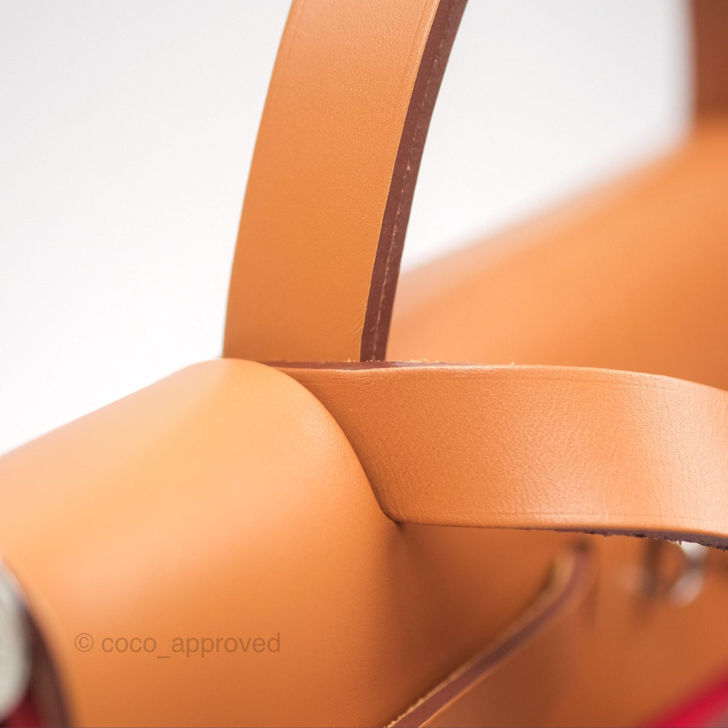 Hermès Herbag Zip 31 Rouge Tomate S5/ Naturel 27 Canvas Palladium Hardware