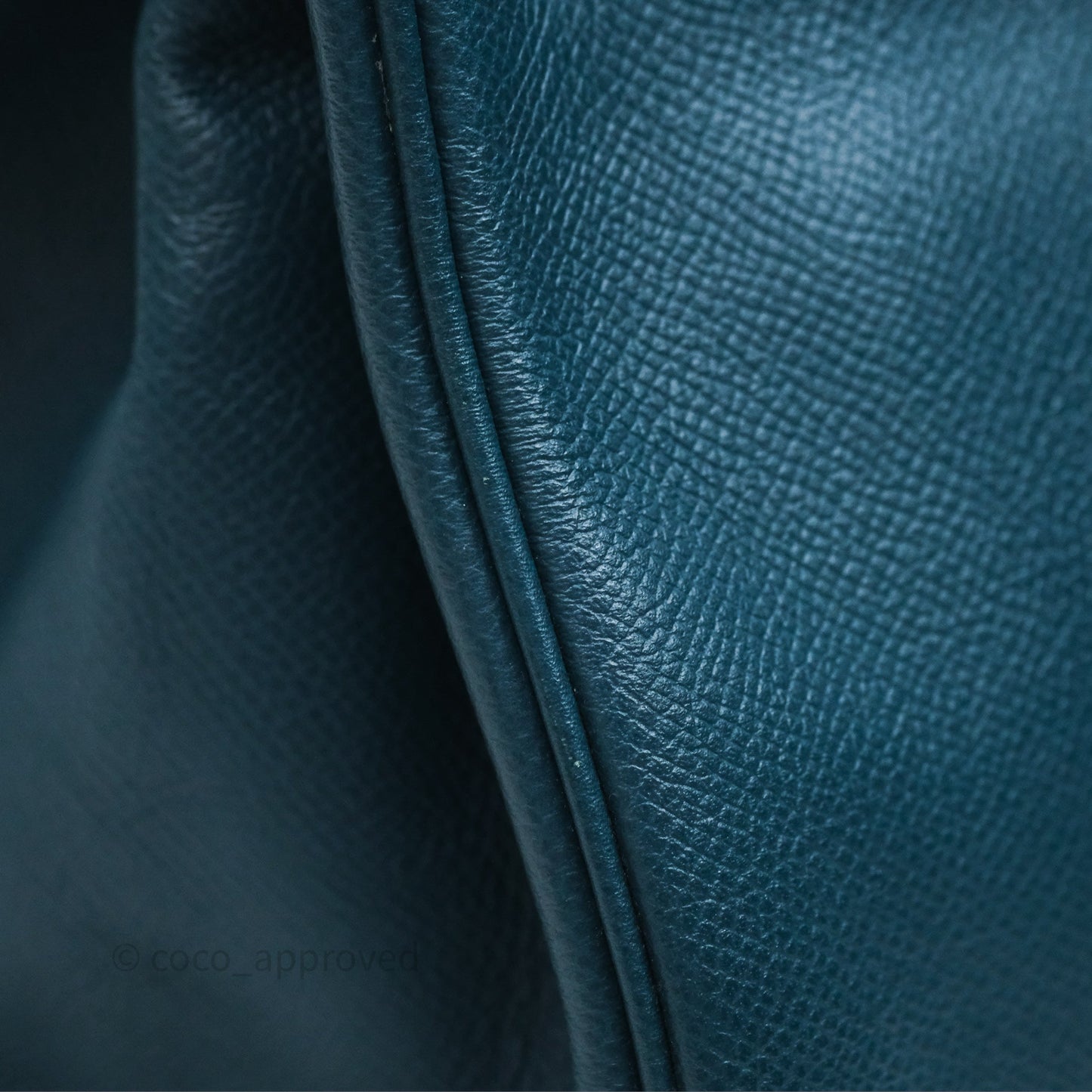 Hermès Birkin 30 Retourne Bleu de Prusse 7P Epsom Gold Hardware