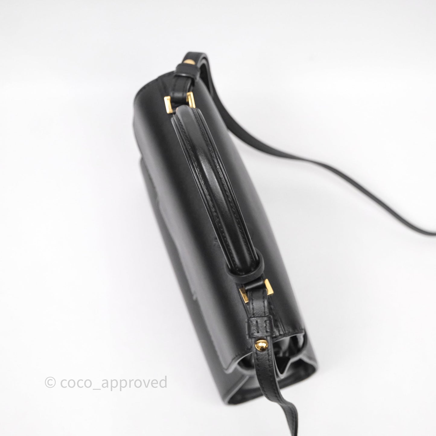 Delvaux Tempête Mini Black Calfskin Gold Hardware