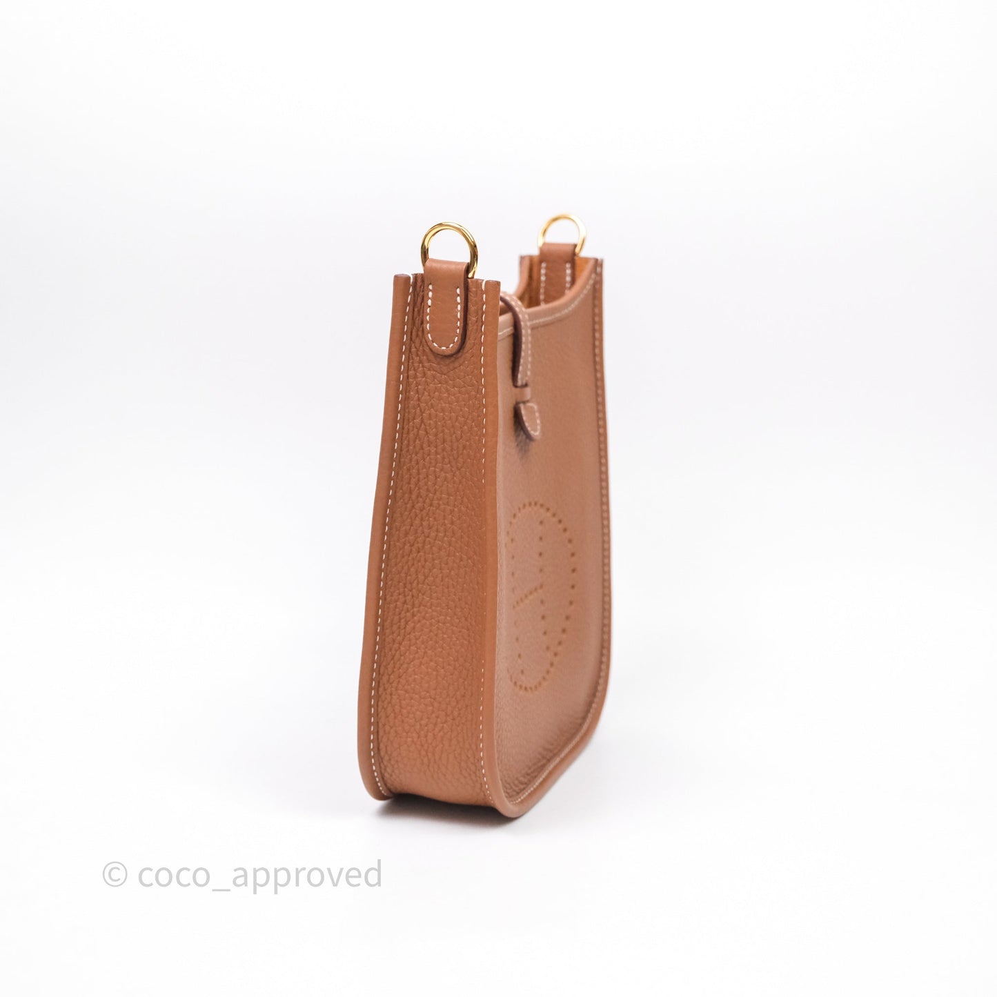 Hermès Mini Evelyne 16 Gold 37 Clemence Gold Hardware