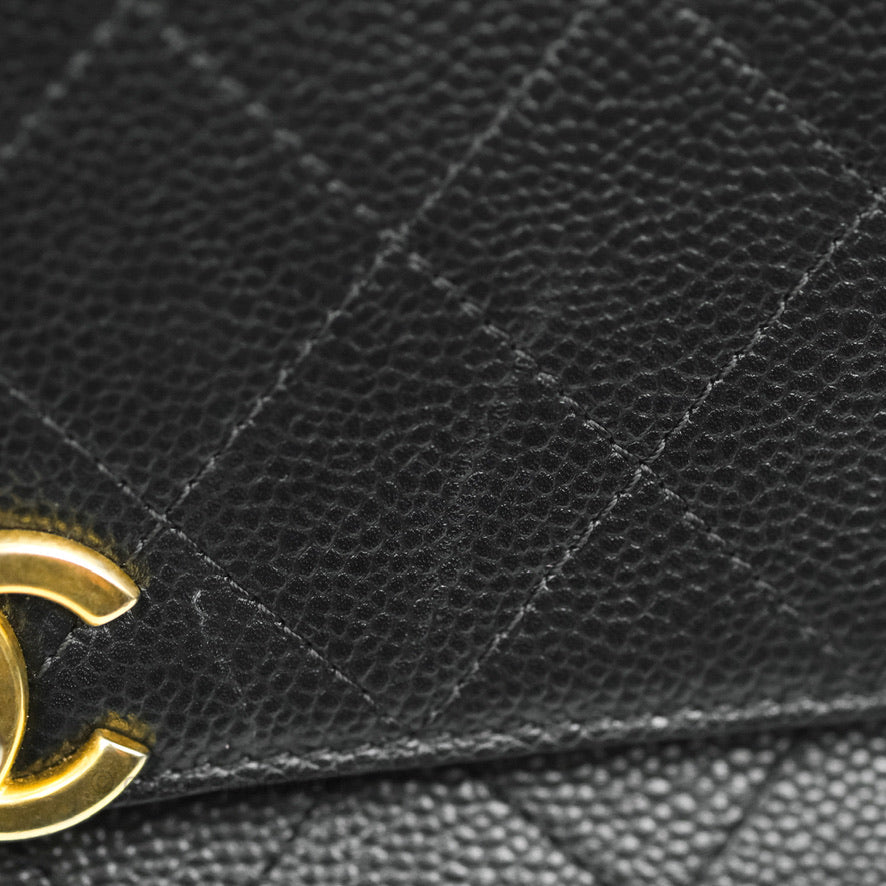 Chanel Chic Affinity Small Grained Calfskin Black Aged Gold Hardware