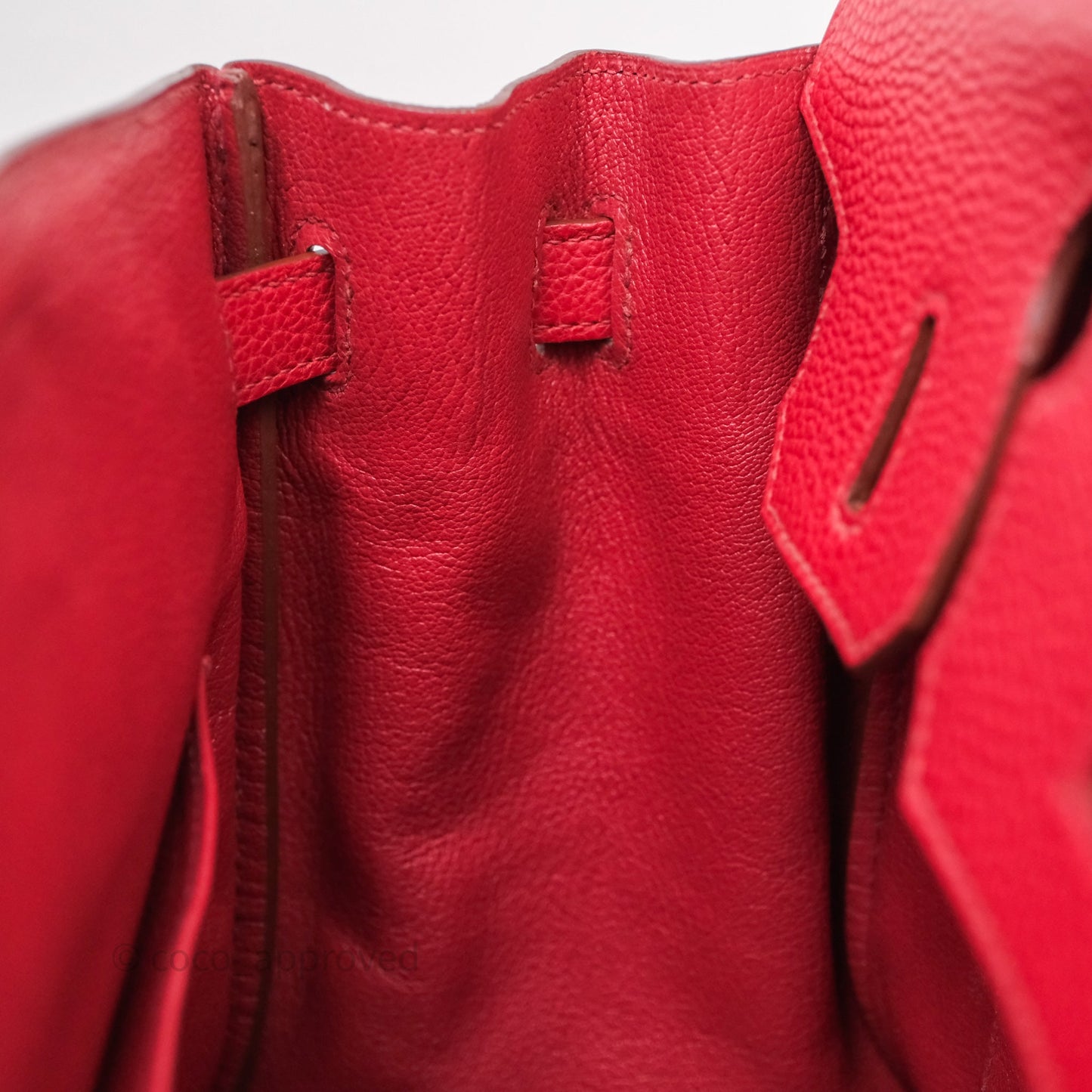 Hermès Birkin 30 Rouge Togo Palladium Hardware