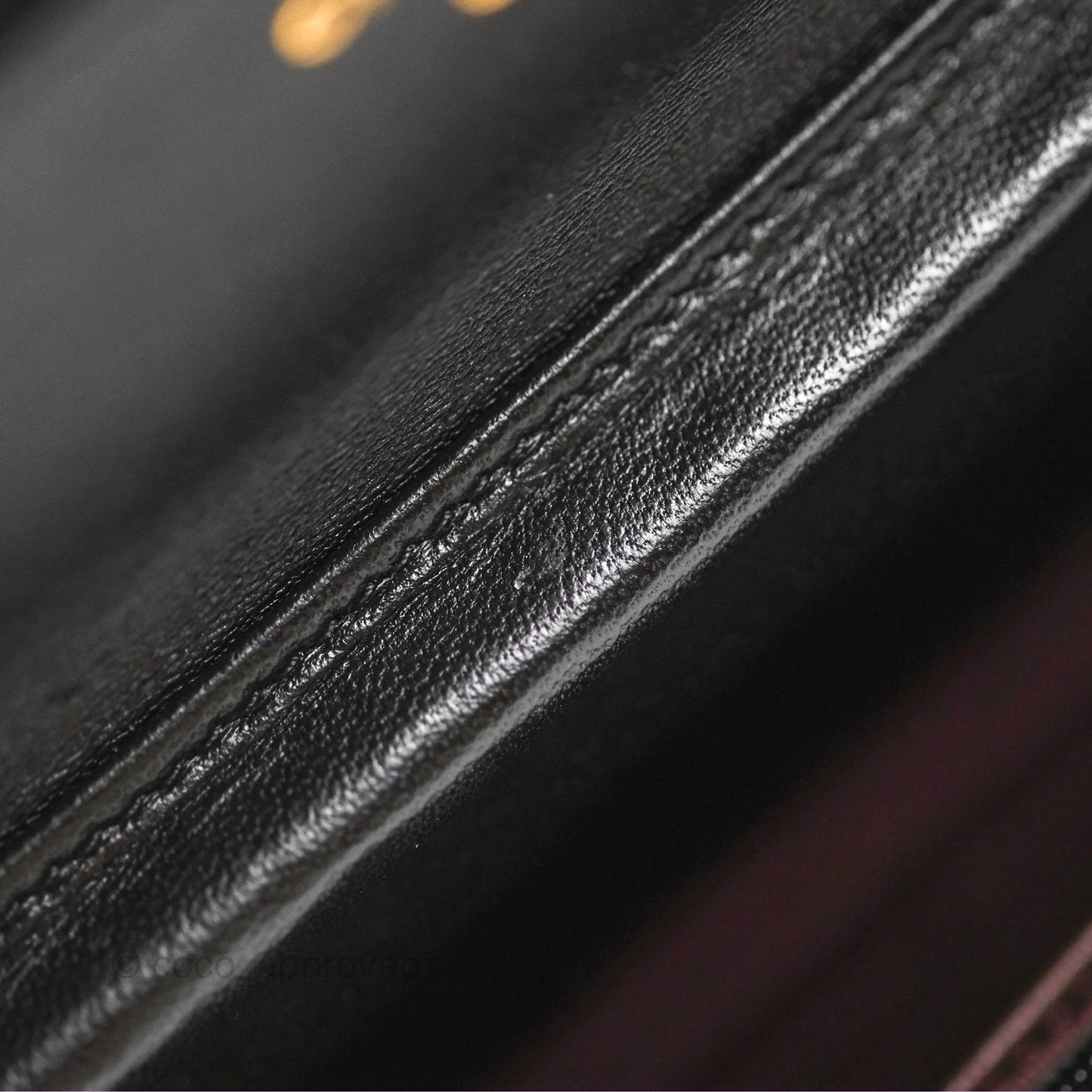 Chanel Classic Quilted Wallet on Chain WOC Black Lambskin Gold Hardware