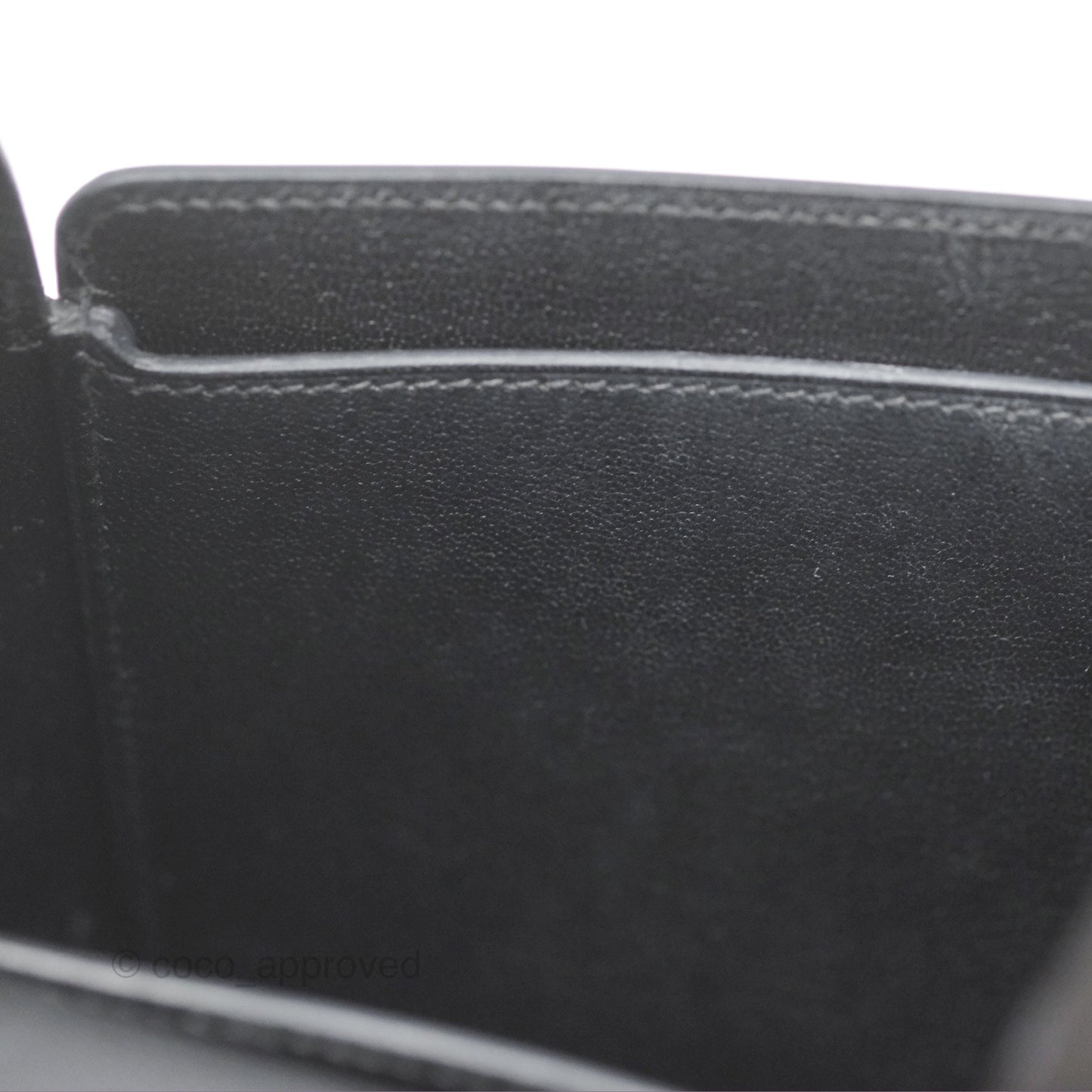 Hermes Octogone 23 Black Epsom