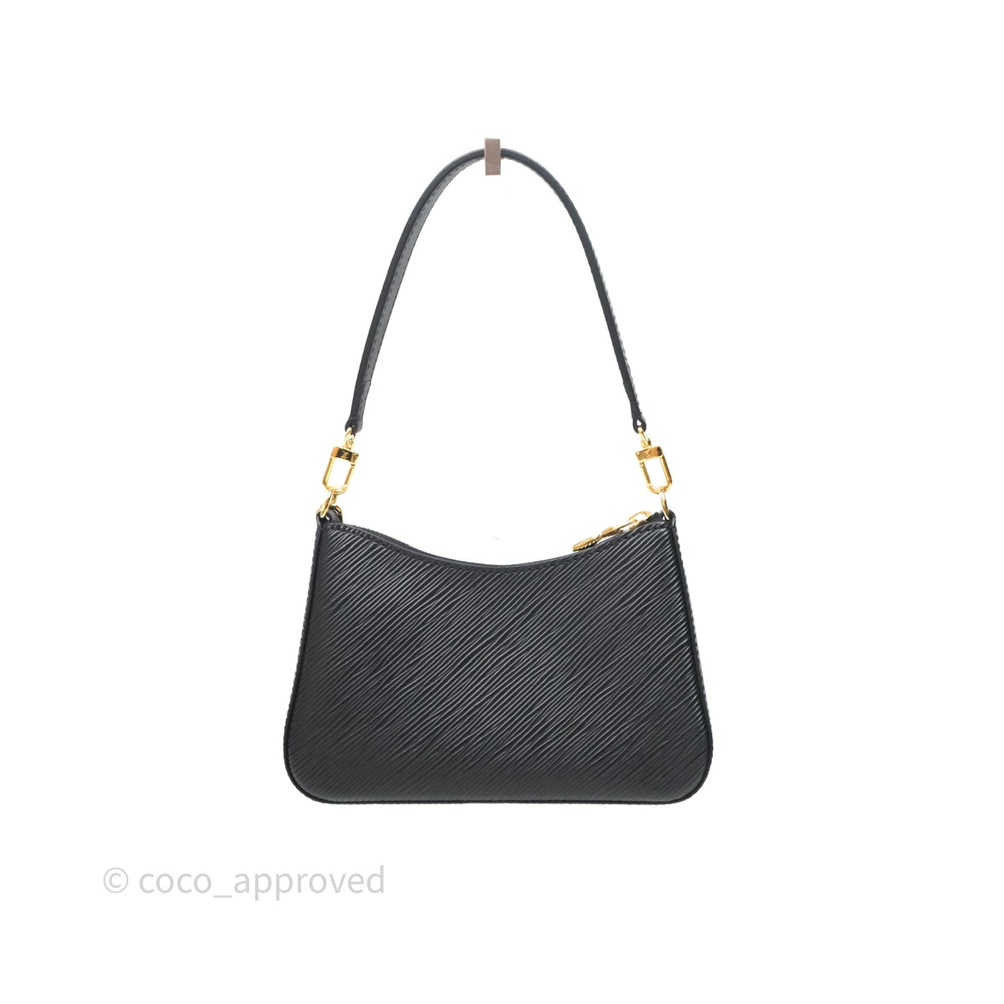 Louis Vuitton TM Epi Marellini Bag Monogram Black Gold Hardware