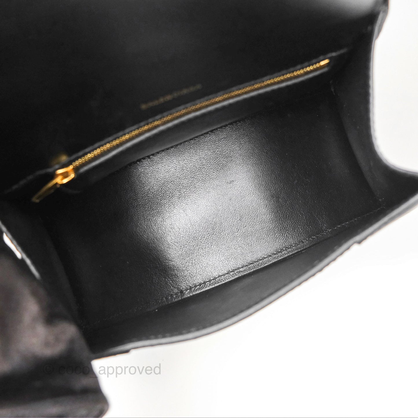 Balenciaga Small Hourglass Top Handle Bag Black Box Calfskin