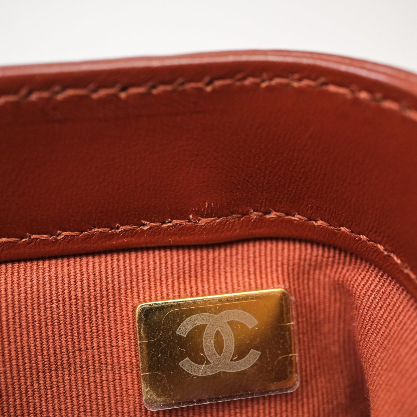 Chanel Mini Cocodoc Doctor Bag Quilted Brown Shiny Lambskin Aged Gold Hardware 24A