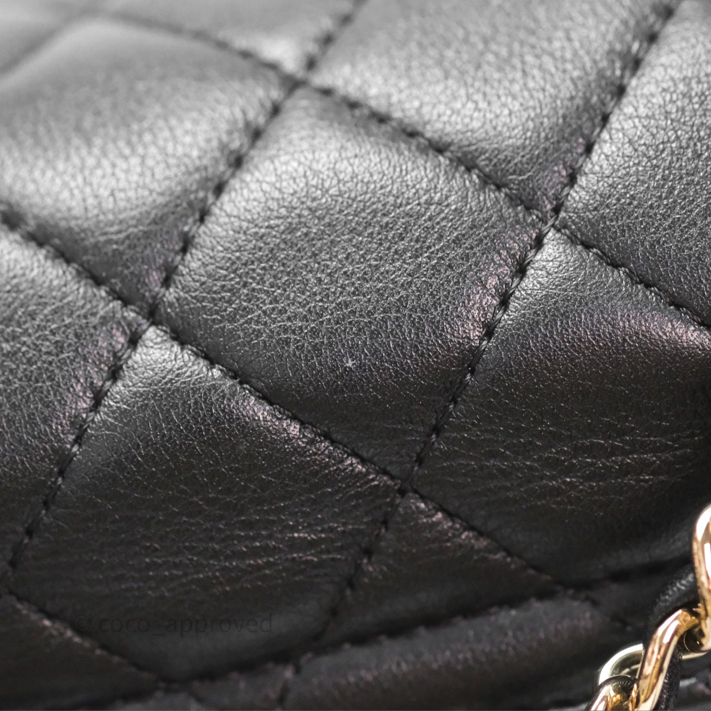 Chanel Quilted Large Duma Drawstring Backpack Black Calfskin