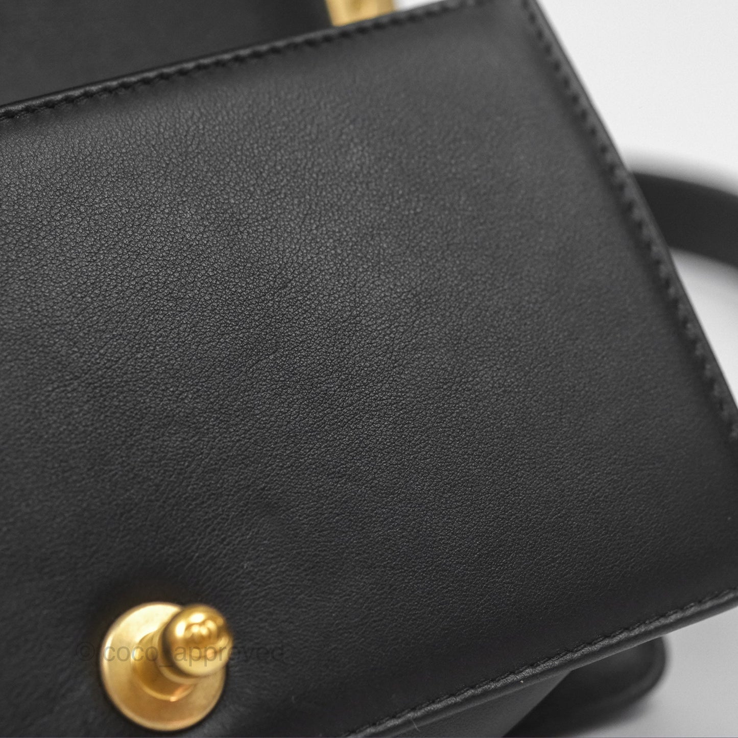 Chanel Small Boy Black Lambskin Aged Gold Hardware