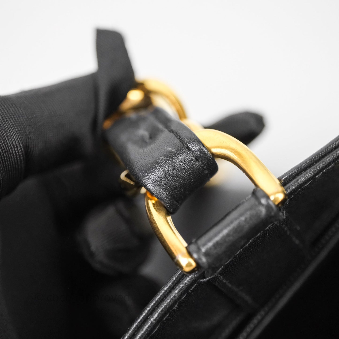Chanel Vintage Shoulder Bag Black Calfskin Gold Hardware