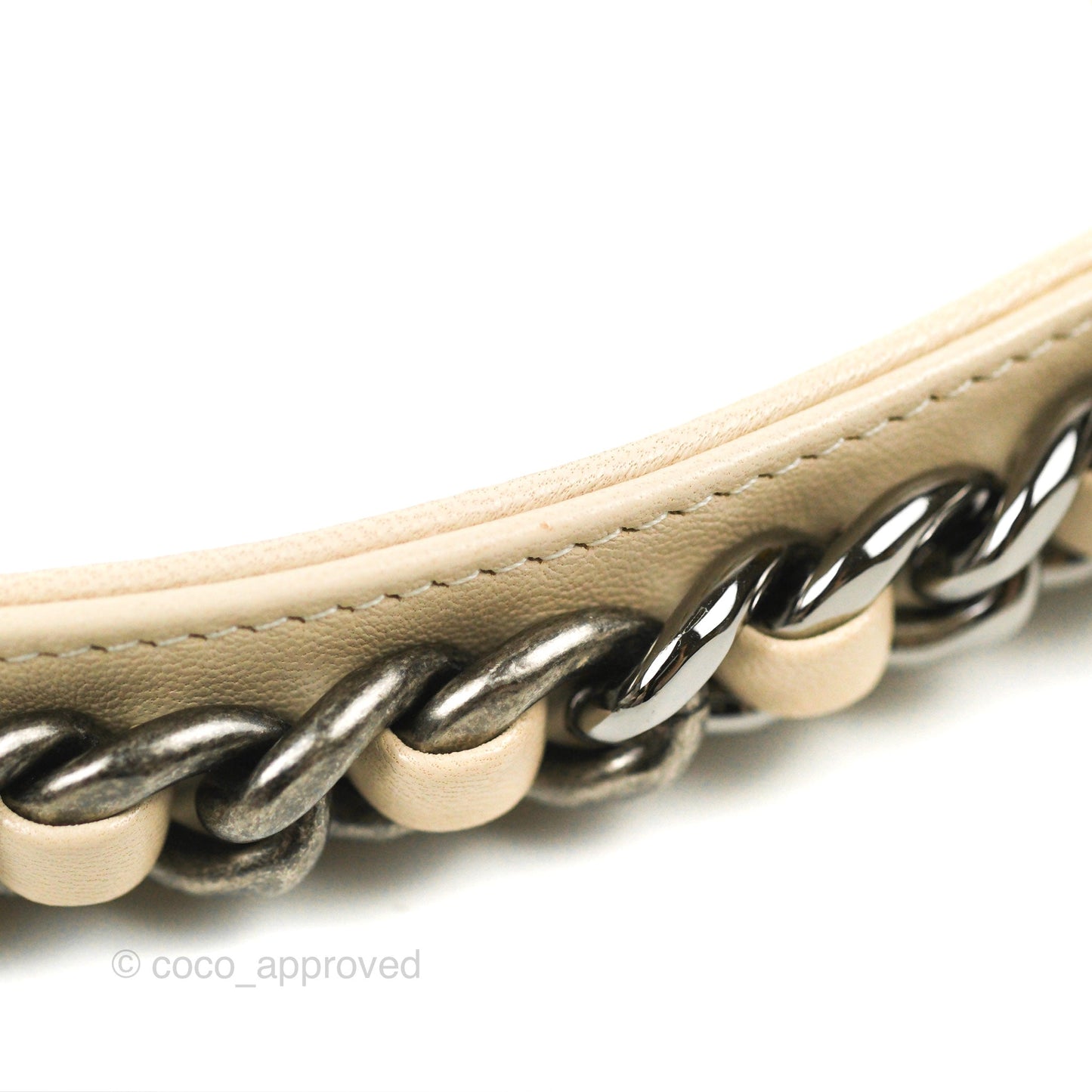 Chanel 19 Small Ivory Beige Mixed Hardware