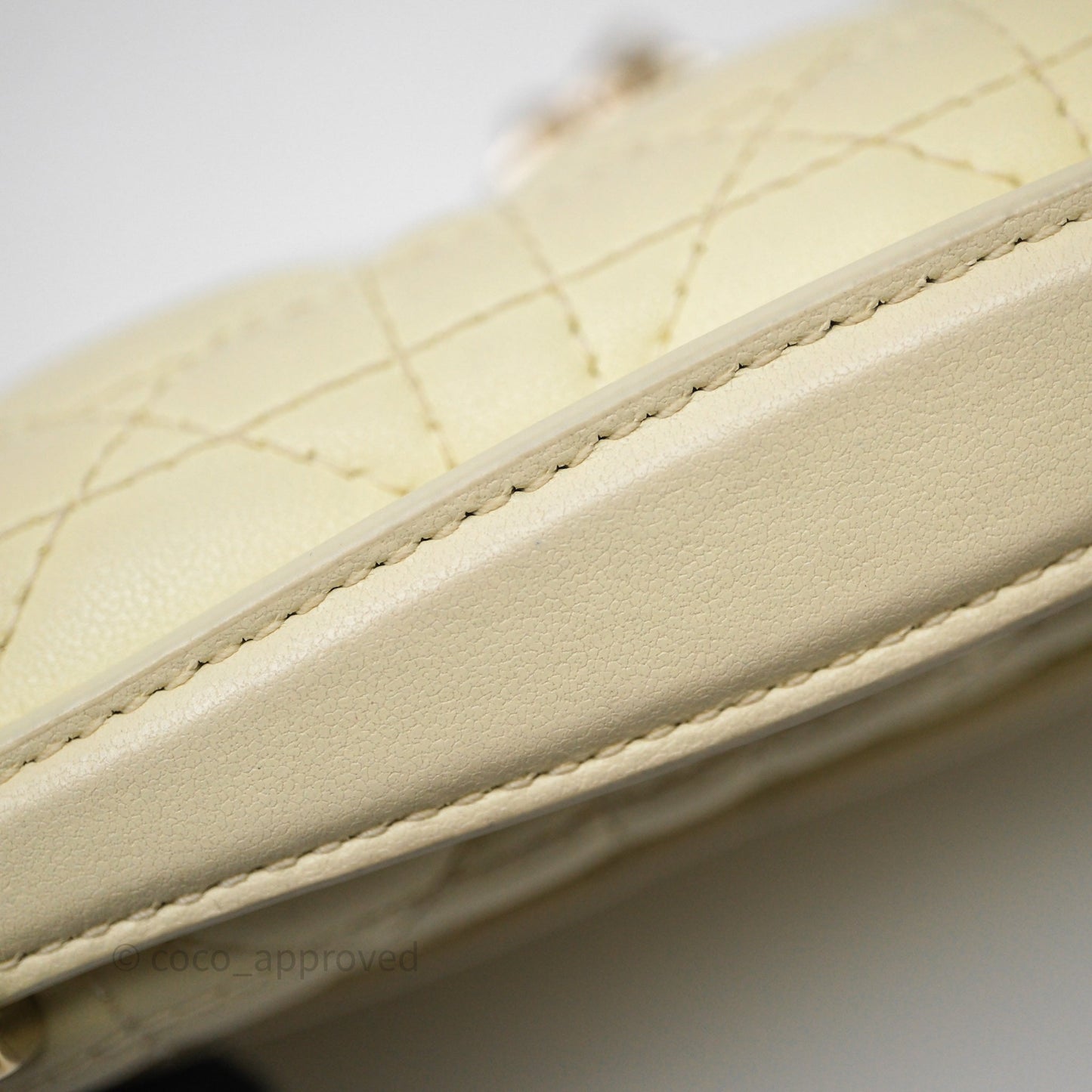 Christian Dior My Dior Mini Bag Yellow Cannage Lambskin Gold Hardware