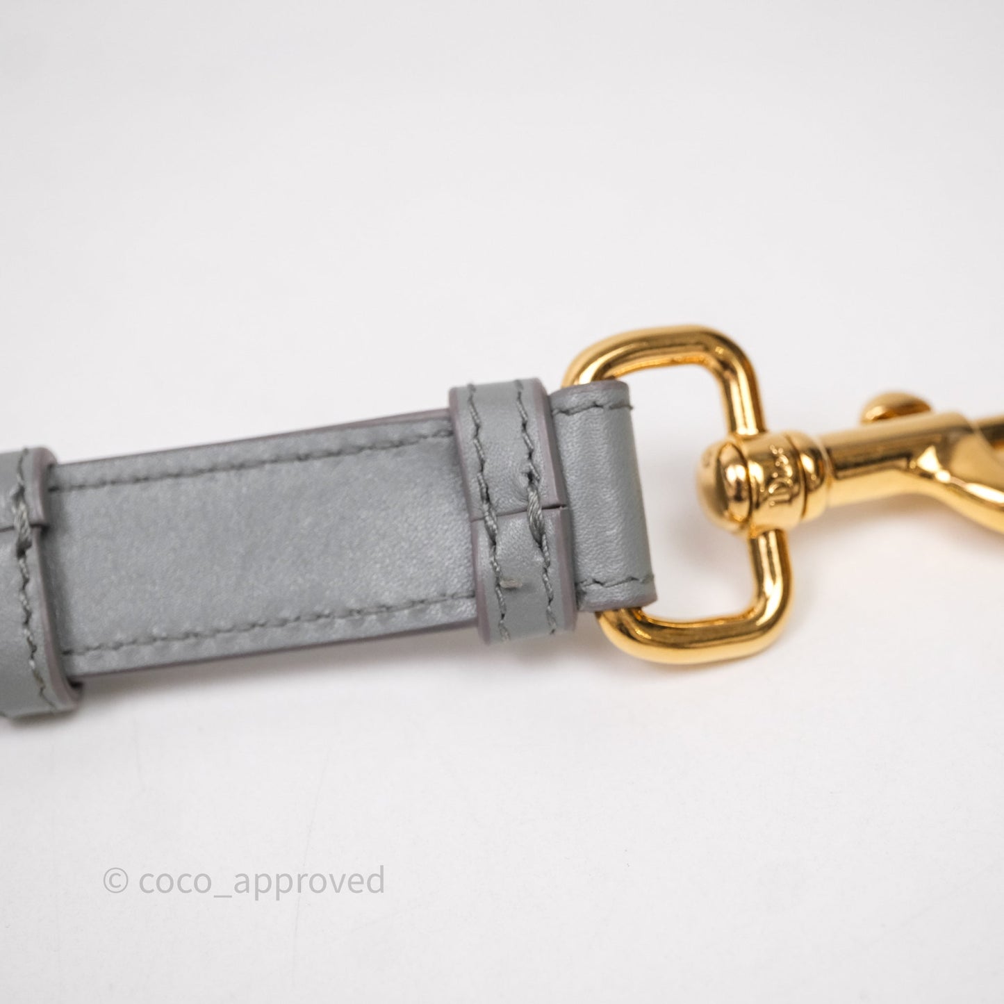 Christian Dior Medium Bobby Flap Grey Box Calfskin