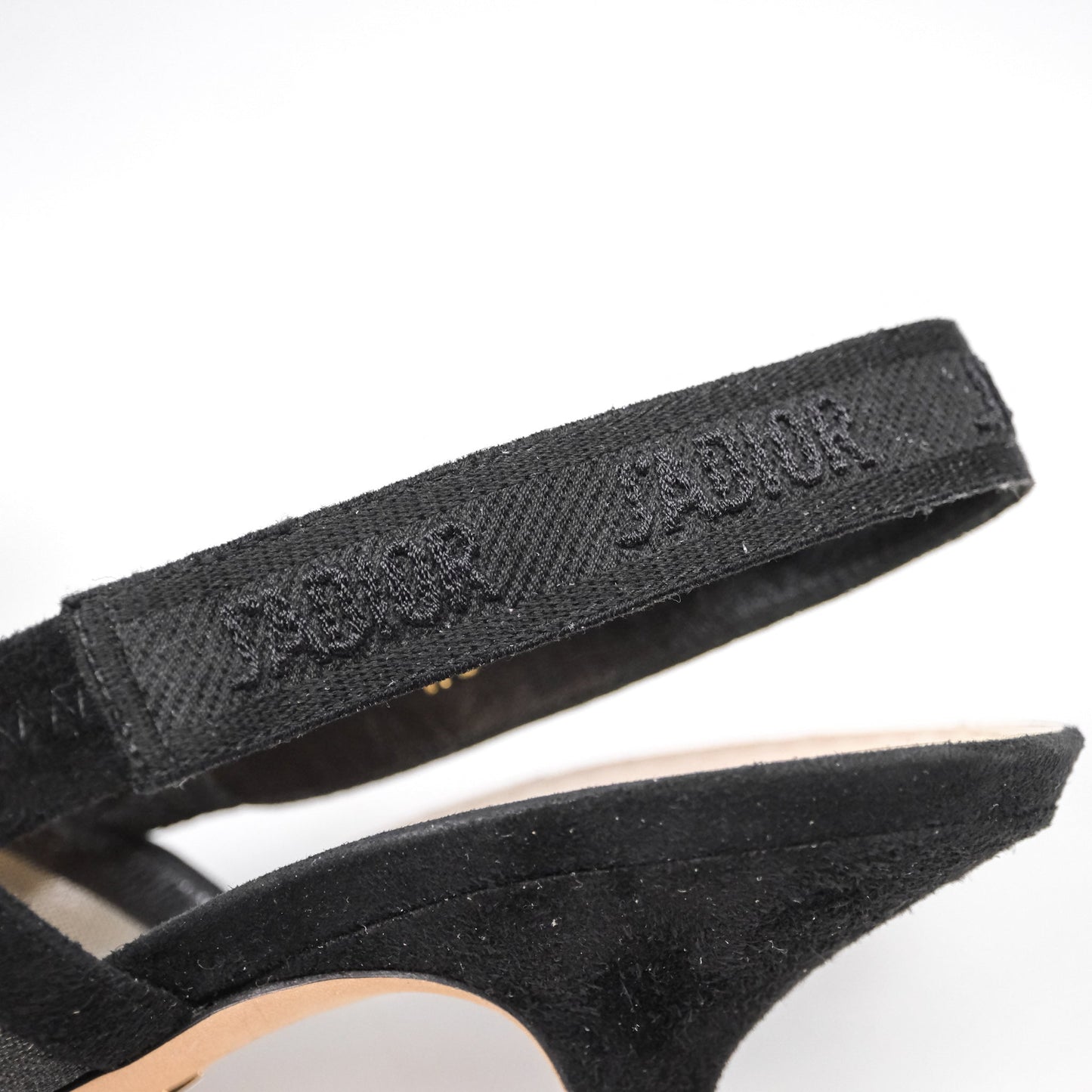 Christian Dior Black Dot Dot Slingback Size 39