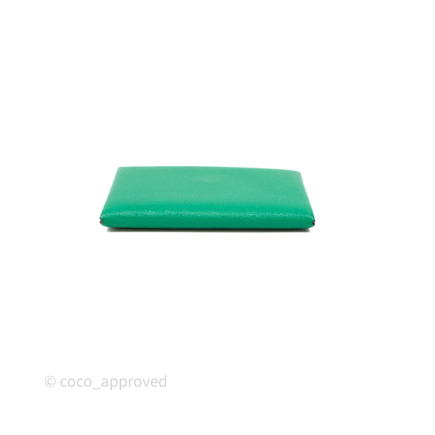 Hermès Calvi Verso Card Holder Vert Mysore