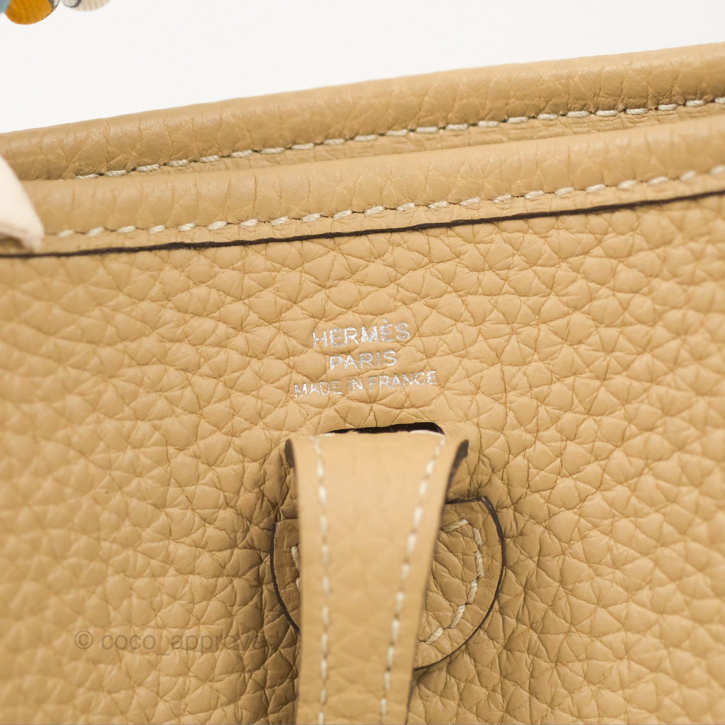 Hermès Mini Evelyne 16 Trench Clemence Palladium Hardware