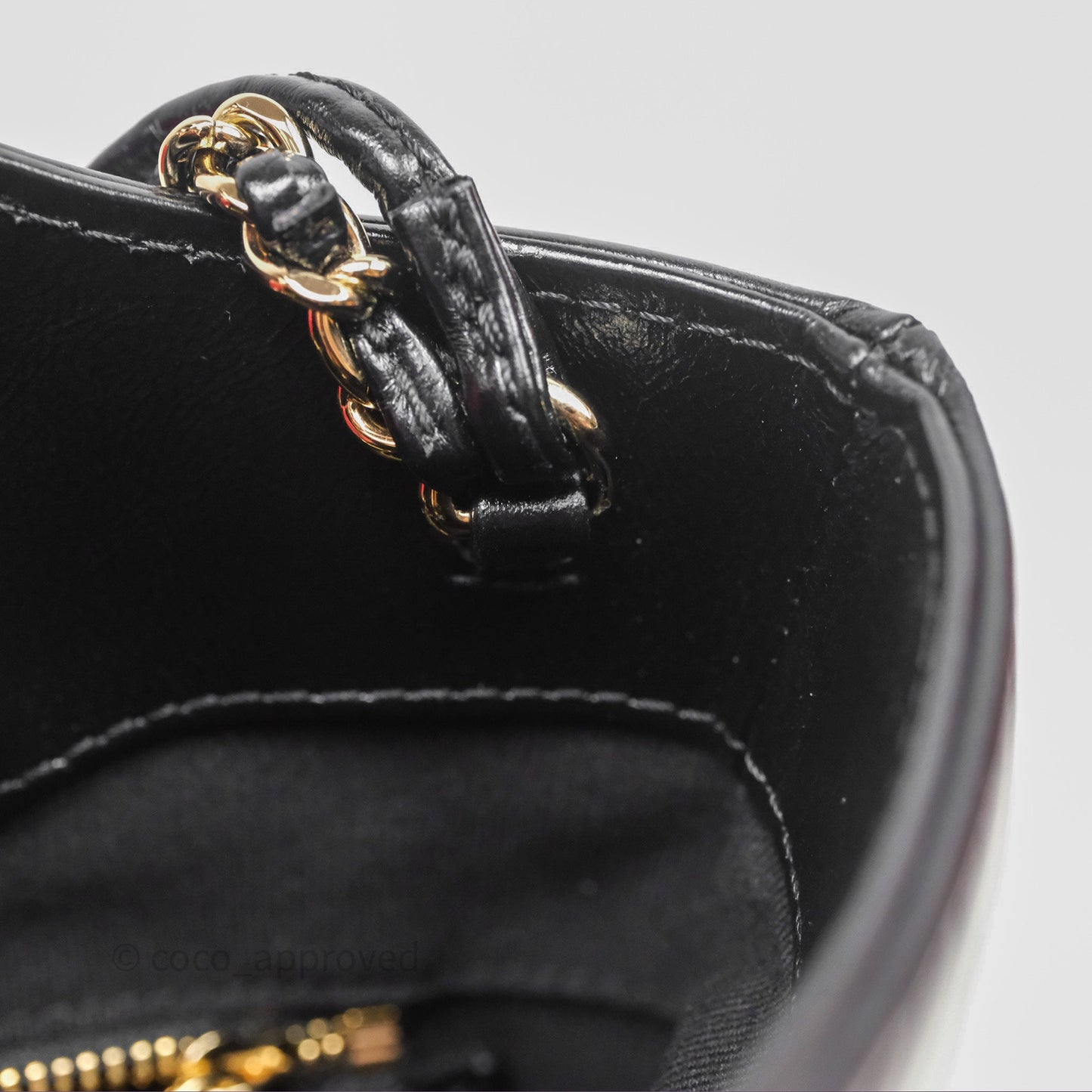 Chanel 31 Mini Black Shiny Lambskin Gold Hardware