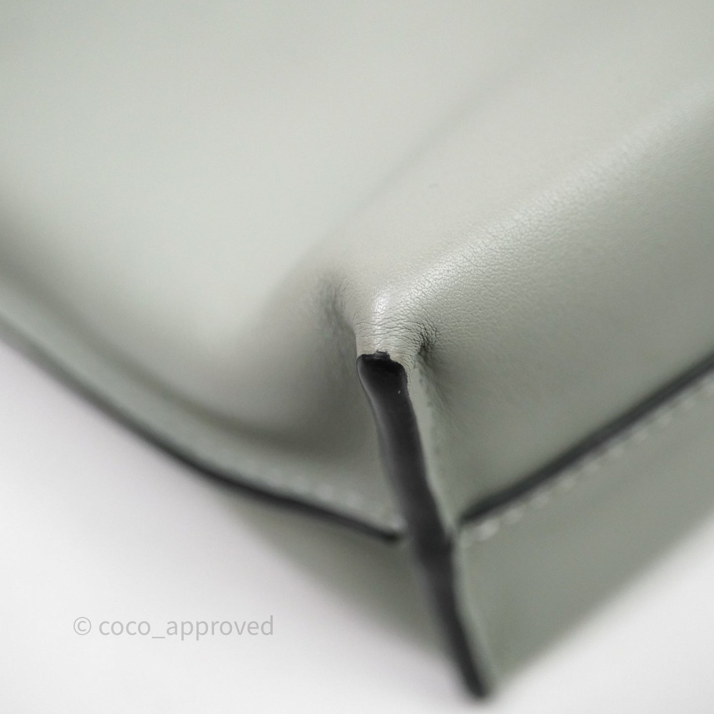 Loewe Flamenco Mini Clutch Bag Calfskin Green