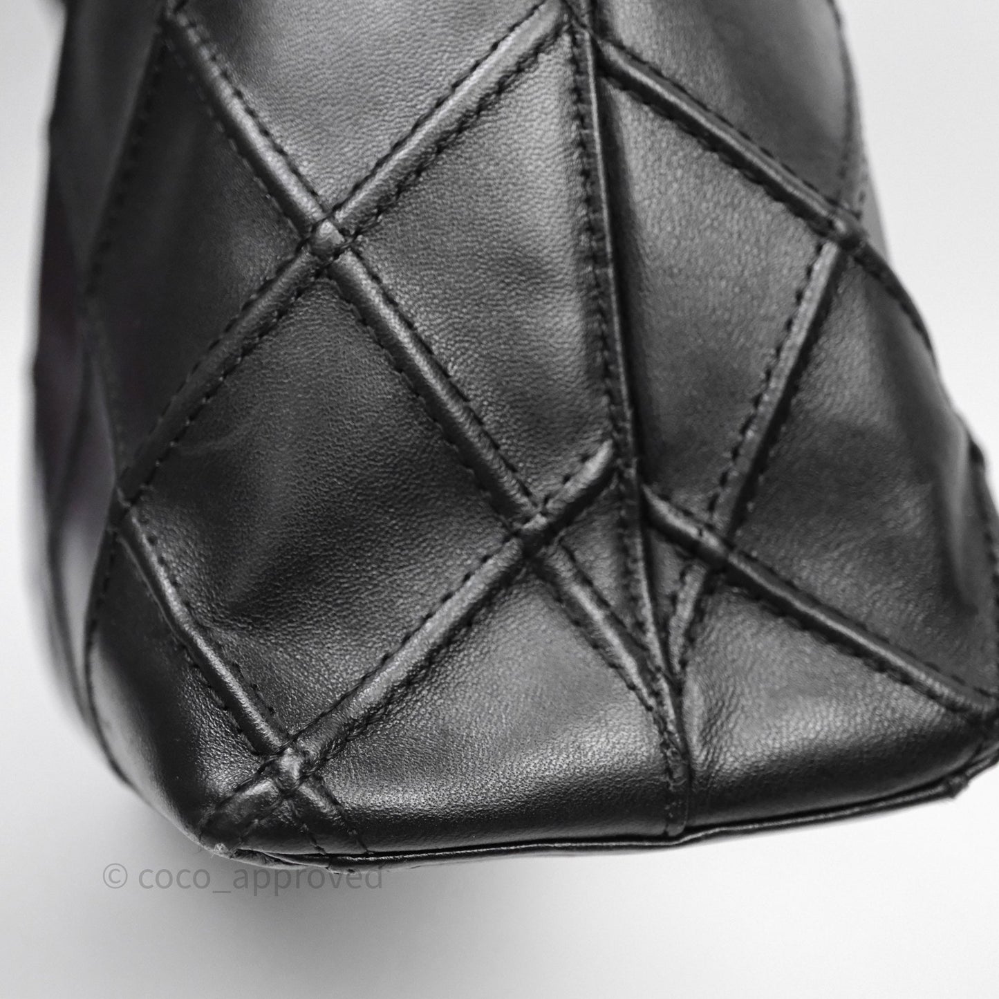 Chanel Vintage Quilted Kelly Waffle Bag Silver Hardware