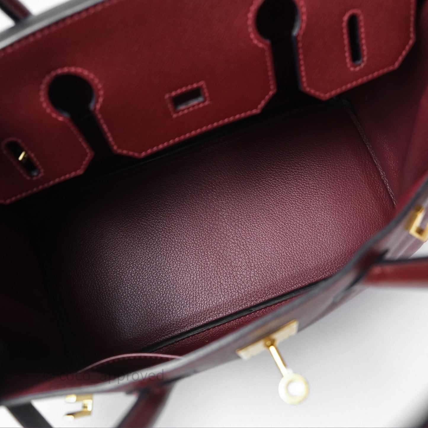 Hermès Birkin 30 Retourne Rouge H 55 Epsom Gold Hardware
