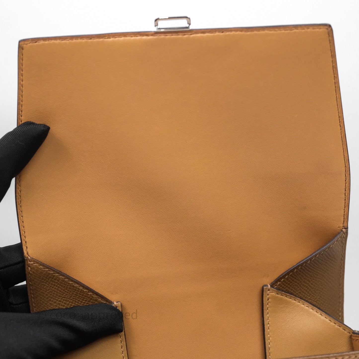 Hermès Della Cavalleria Mini Bag Alezan 3G Epsom Palladium Hardware