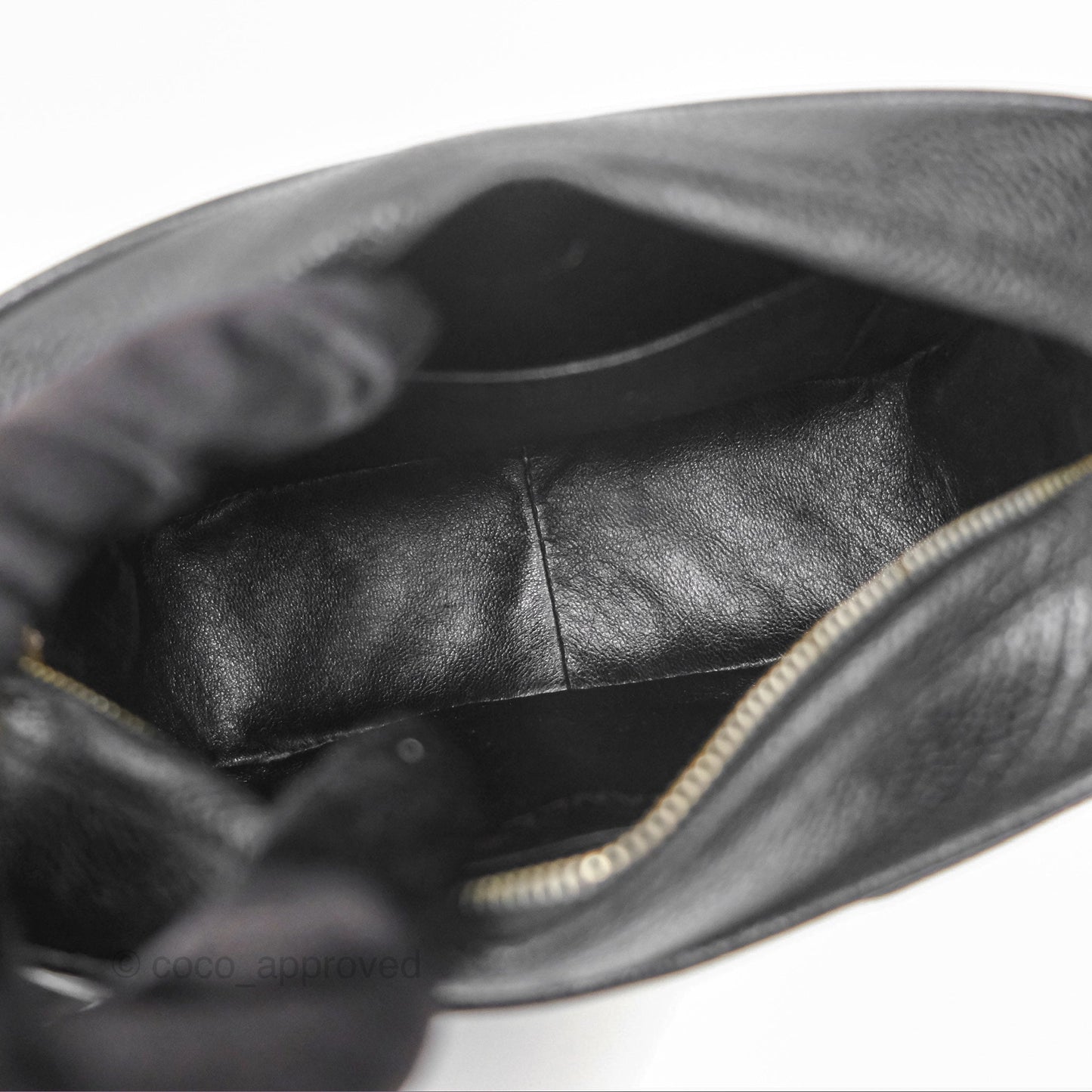 Chanel Vintage Small Camera Bag Black Caviar Gold Hardware