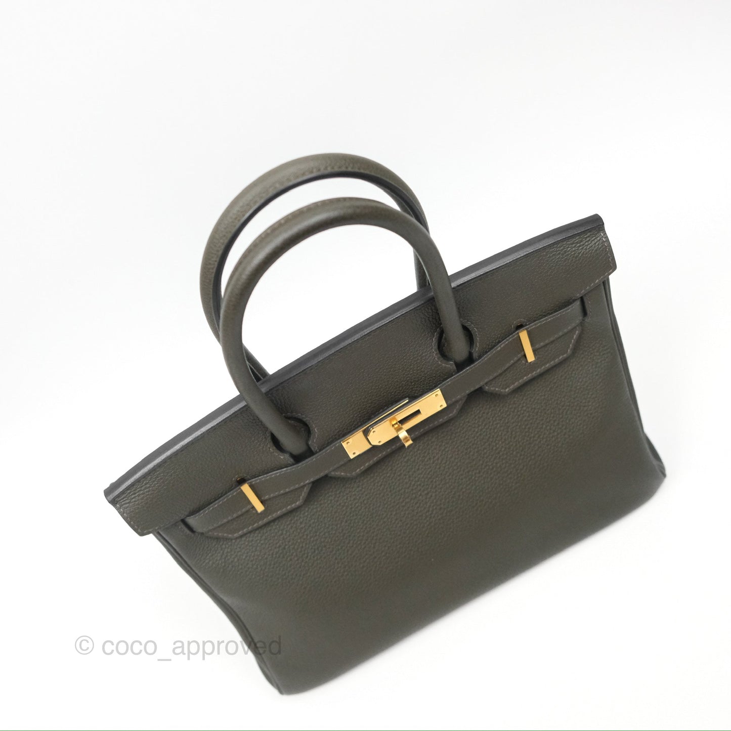 Hermès Birkin 30 Vert de Gris C6 Togo Gold Hardware
