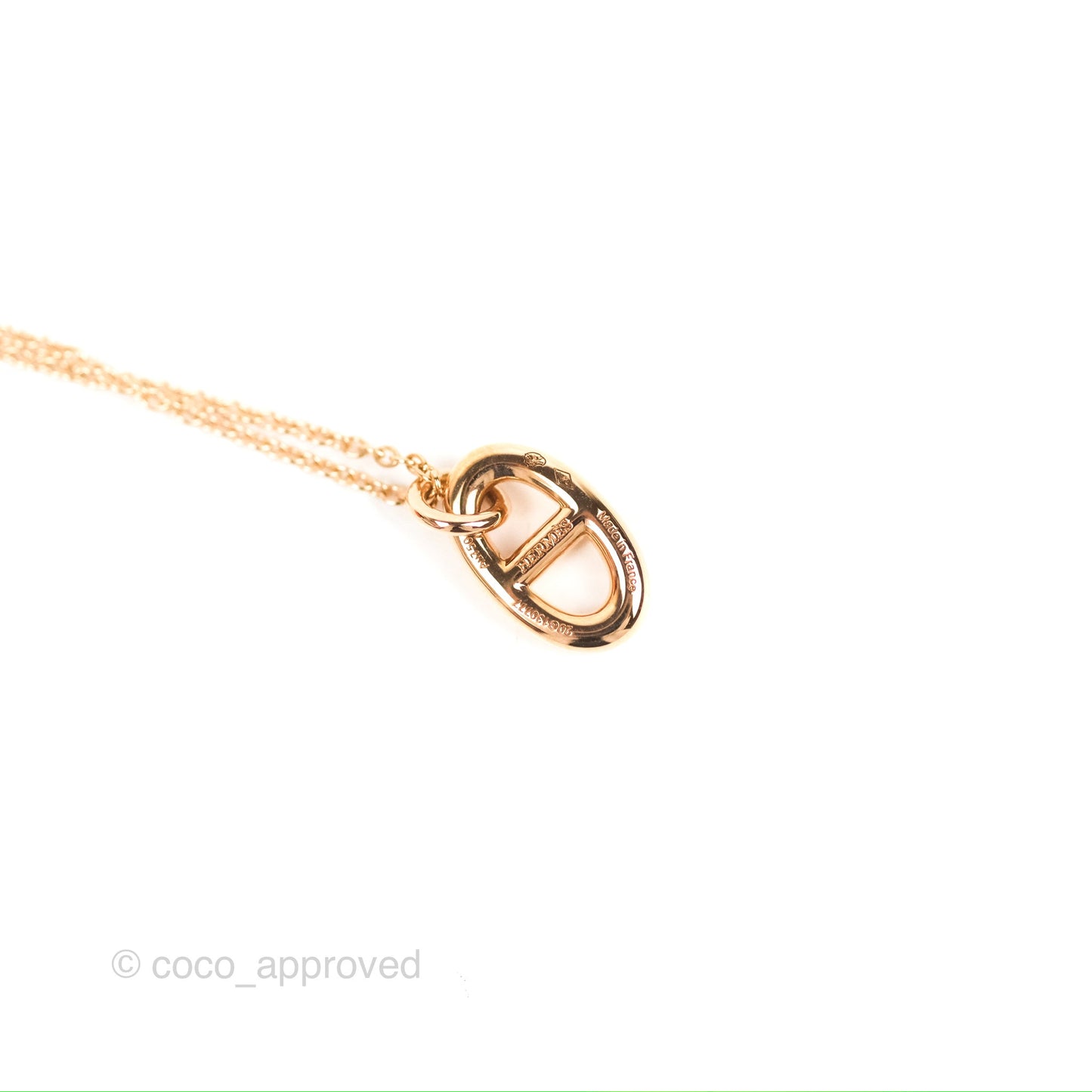 Hermès Farandole Pendant Necklace Small Model Rose Gold