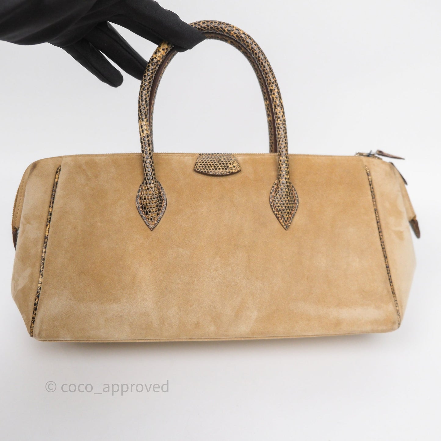 Hermès Beige Veau Doblis Salvator Lizard 27 Bombay Palladium Hardware