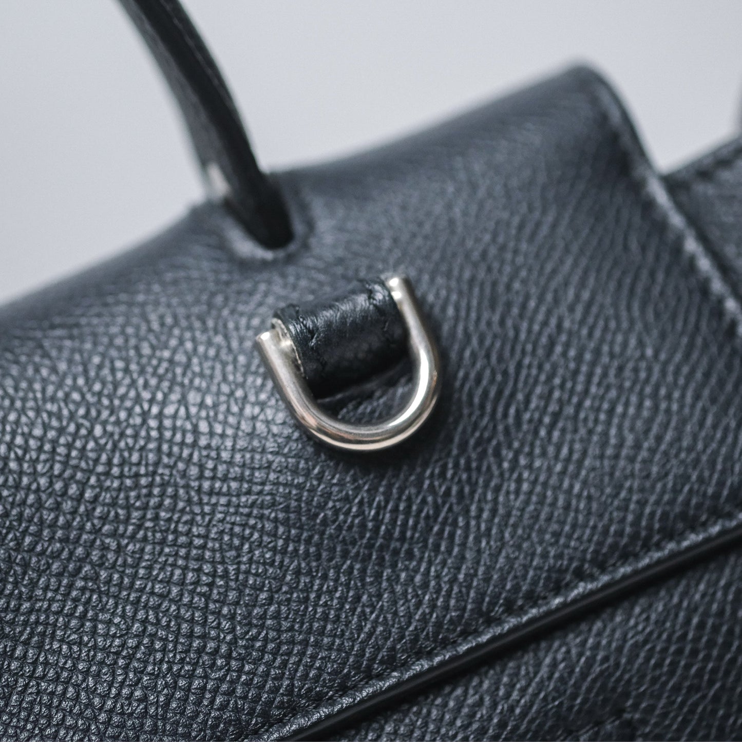 Celine Mini Belt Bag Navy Grained Calfskin Silver Hardware