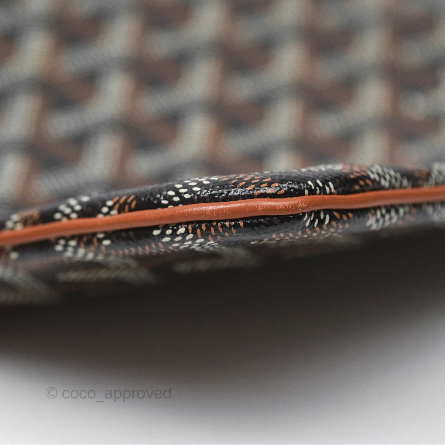 Goyard Sénat MM Pouch Black/ Tan