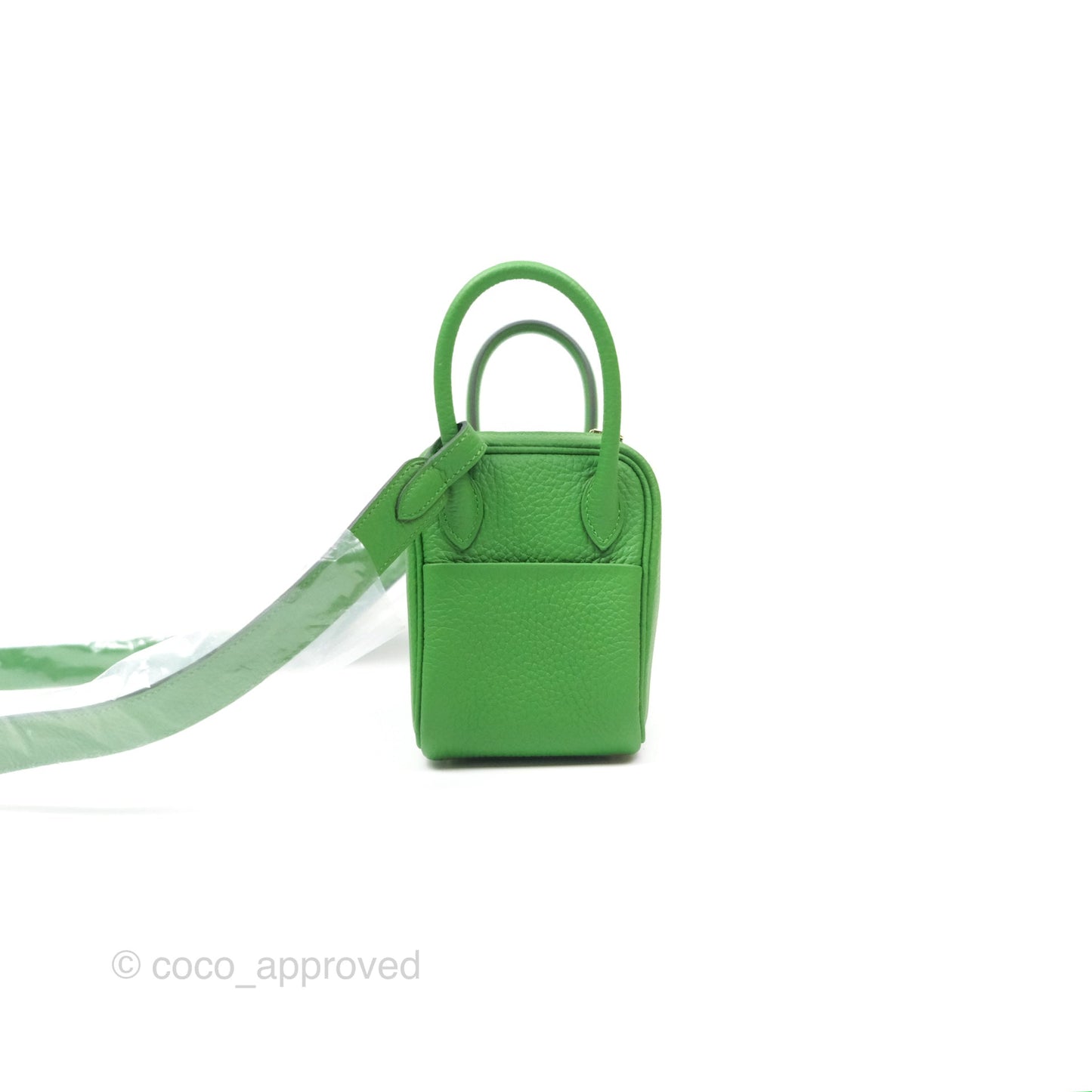 Hermès Mini Lindy 20 Vert Yucca A8 Clemence Gold Hardware