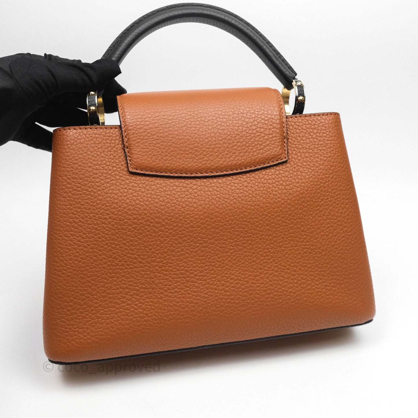 Louis Vuitton Taurillon Capucines BB Tan Gold Hardware