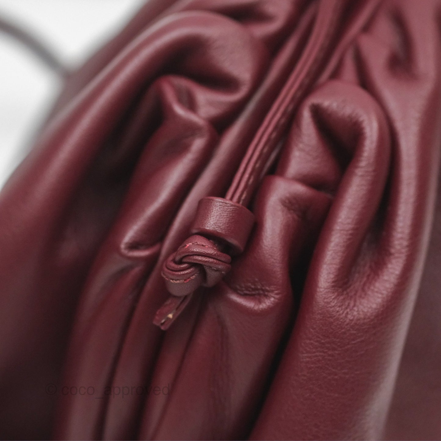 Bottega Veneta The Mini Pouch Bordeaux Butter Calfskin