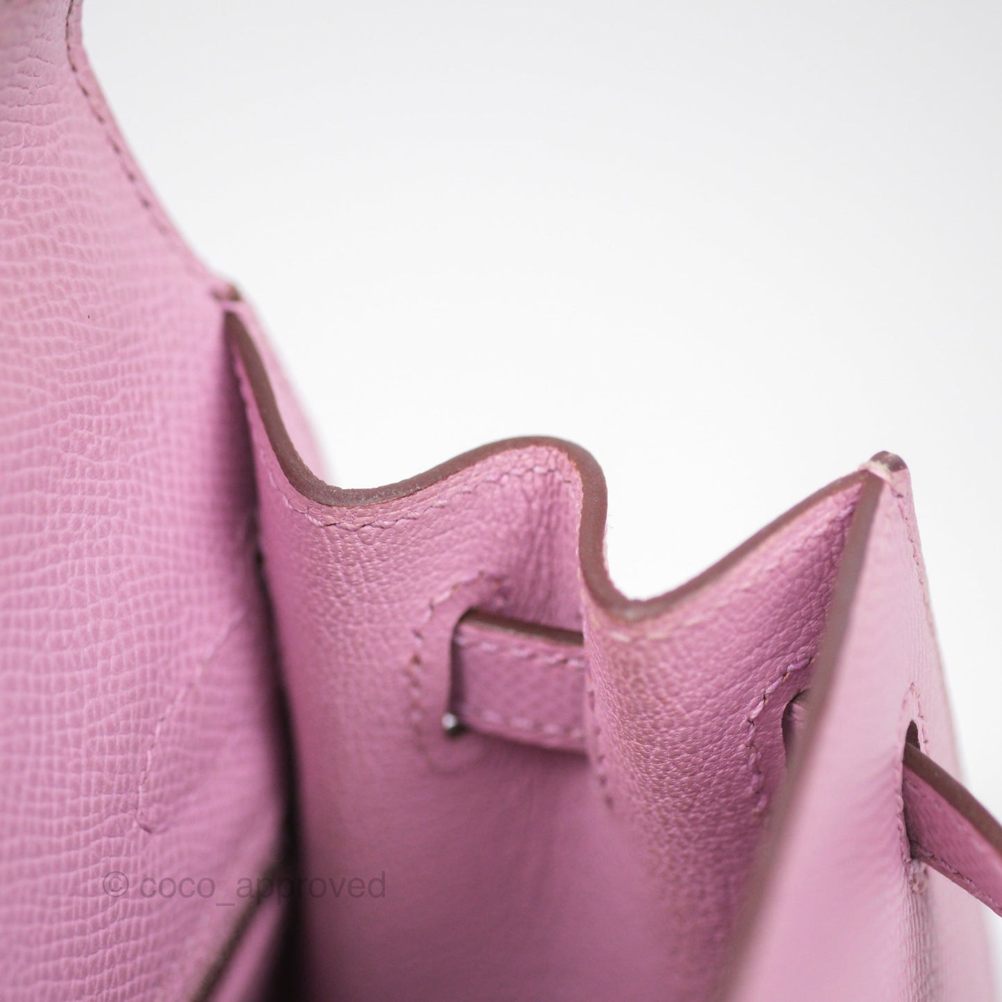 Hermès Sellier Kelly 25 Mauve Sylvestre X9 Epsom Palladium Hardware