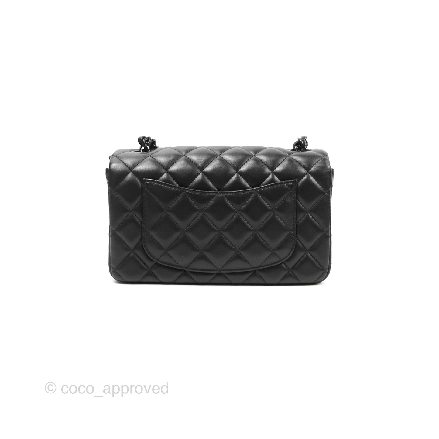 Chanel Quilted Mini Rectangular So Black Lambskin