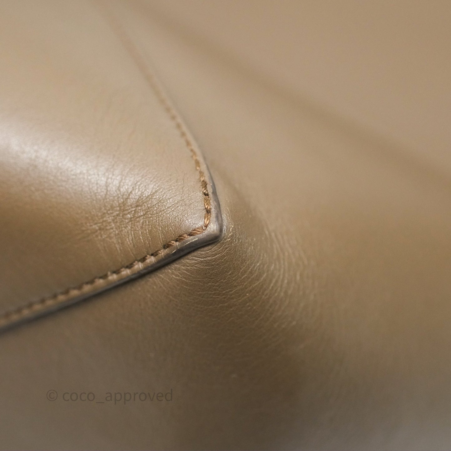 Loewe XL Puzzle Fold Tote In Shiny Calfskin Umber