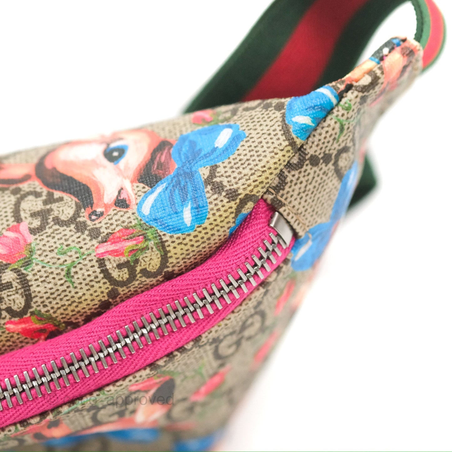 Gucci Girls Supreme Monogram Deer Belt Bag