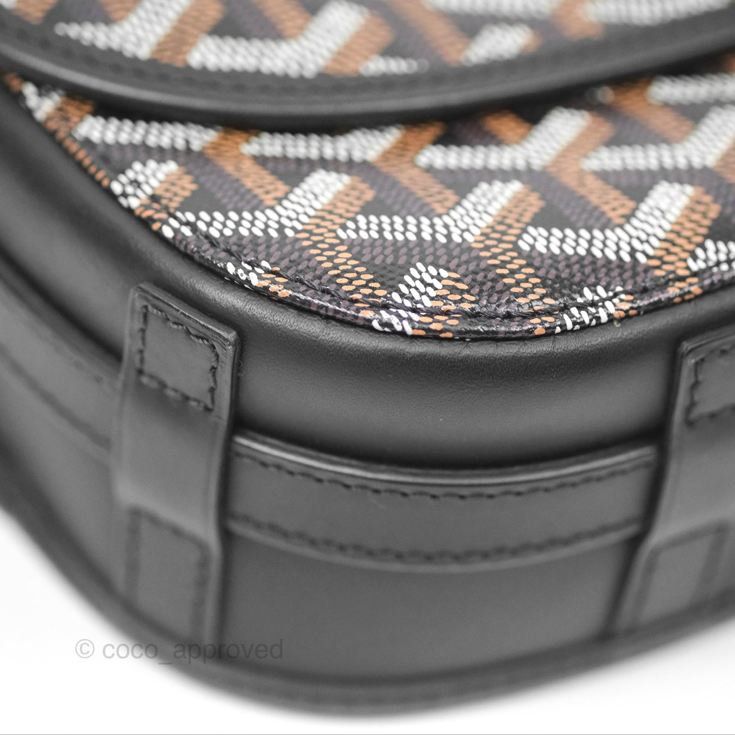Goyard Belvedere II PM Messenger Bag Black Goyardine