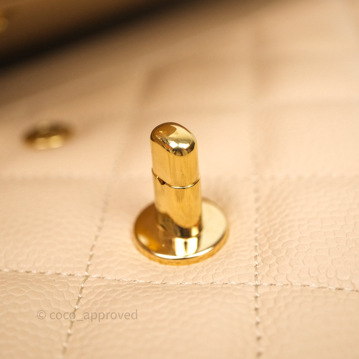 Chanel Jumbo Double Flap Beige Caviar Gold Hardware⁣⁣