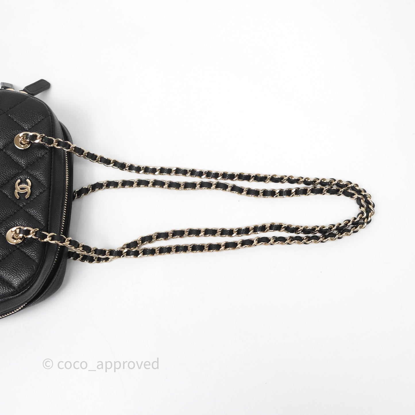 Chanel Clutch with Chain Caviar Black Gold Hardware