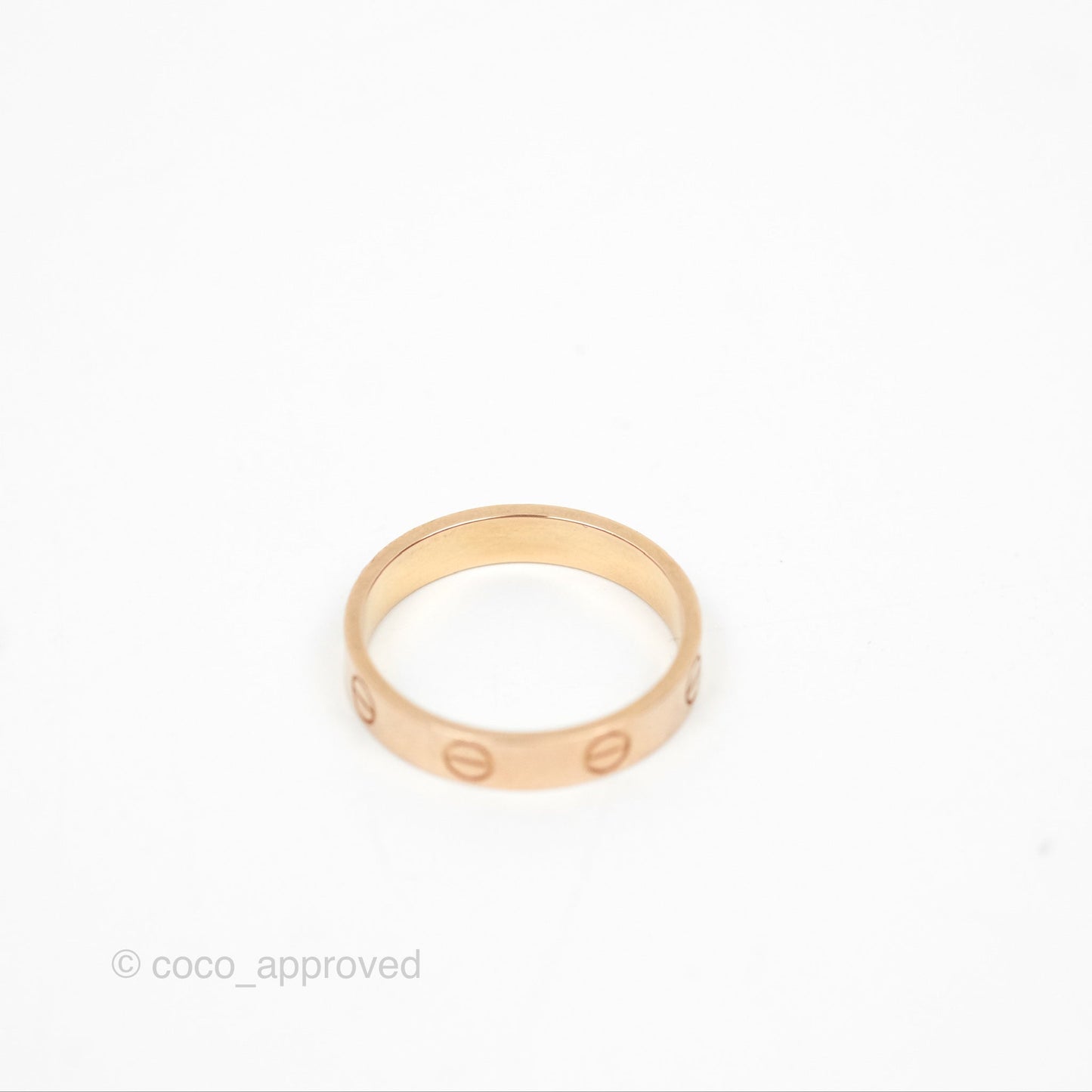 Cartier Love Band Ring Pink Gold