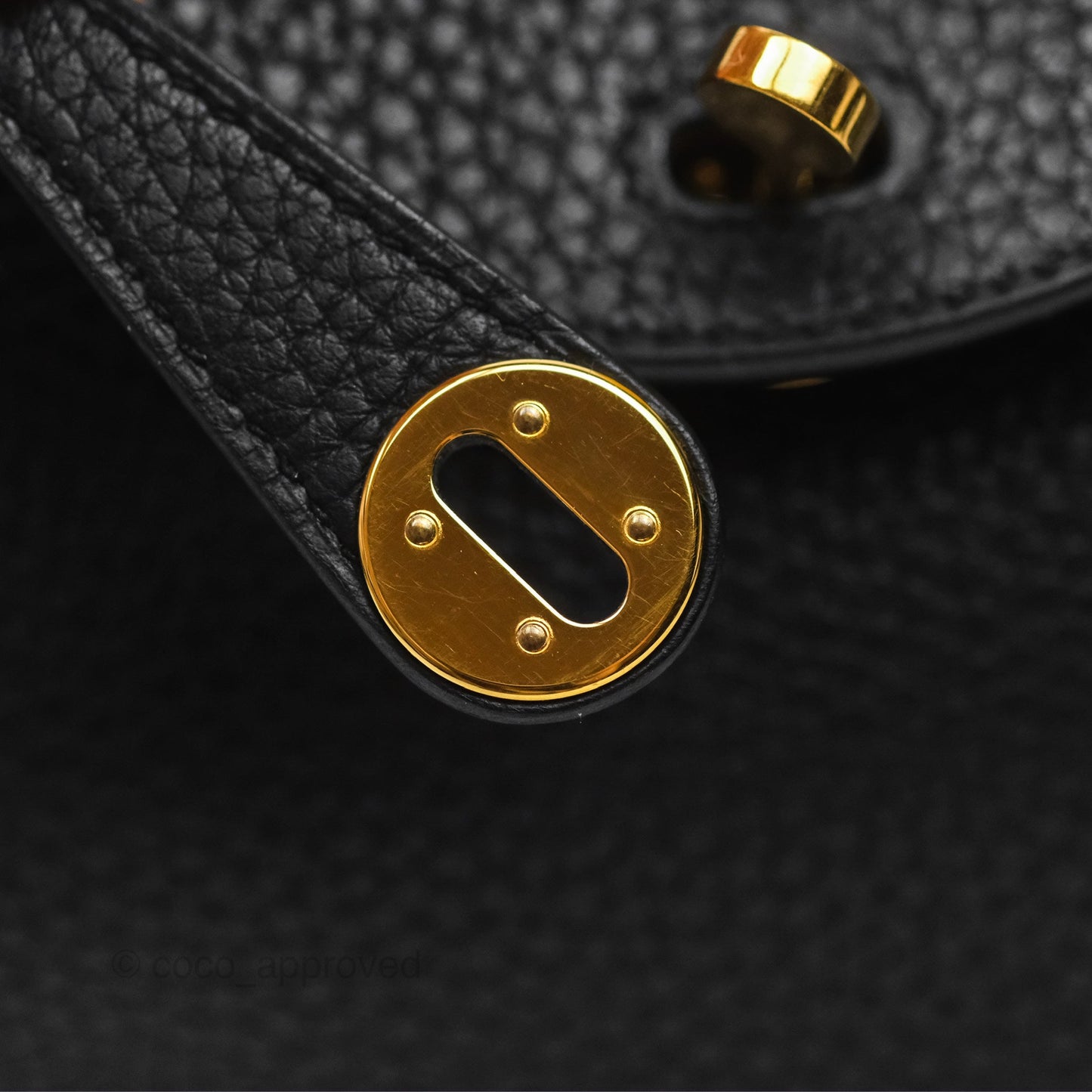 Hermès Mini Lindy 20 Noir 89 Clemence Gold Hardware