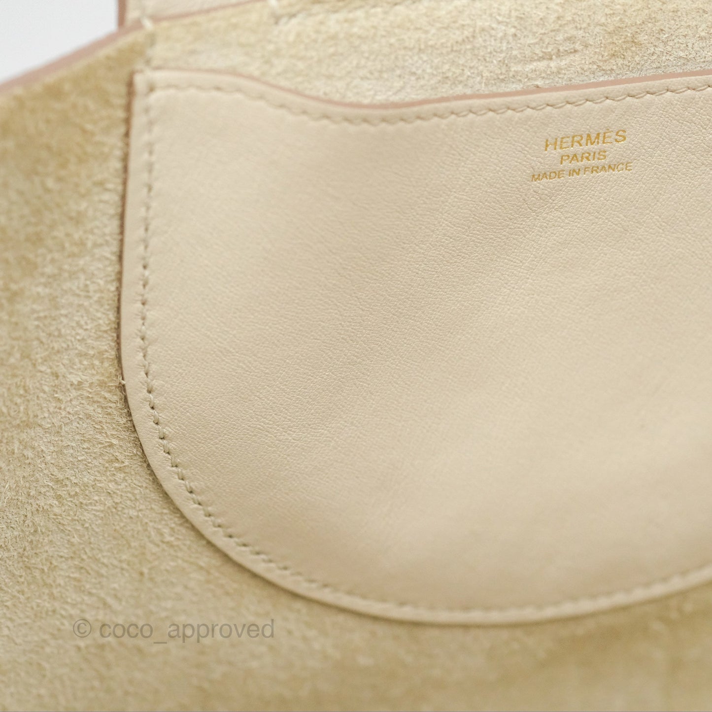 Hermes In-The-Loop 23 Beton Clemence Gold Hardware