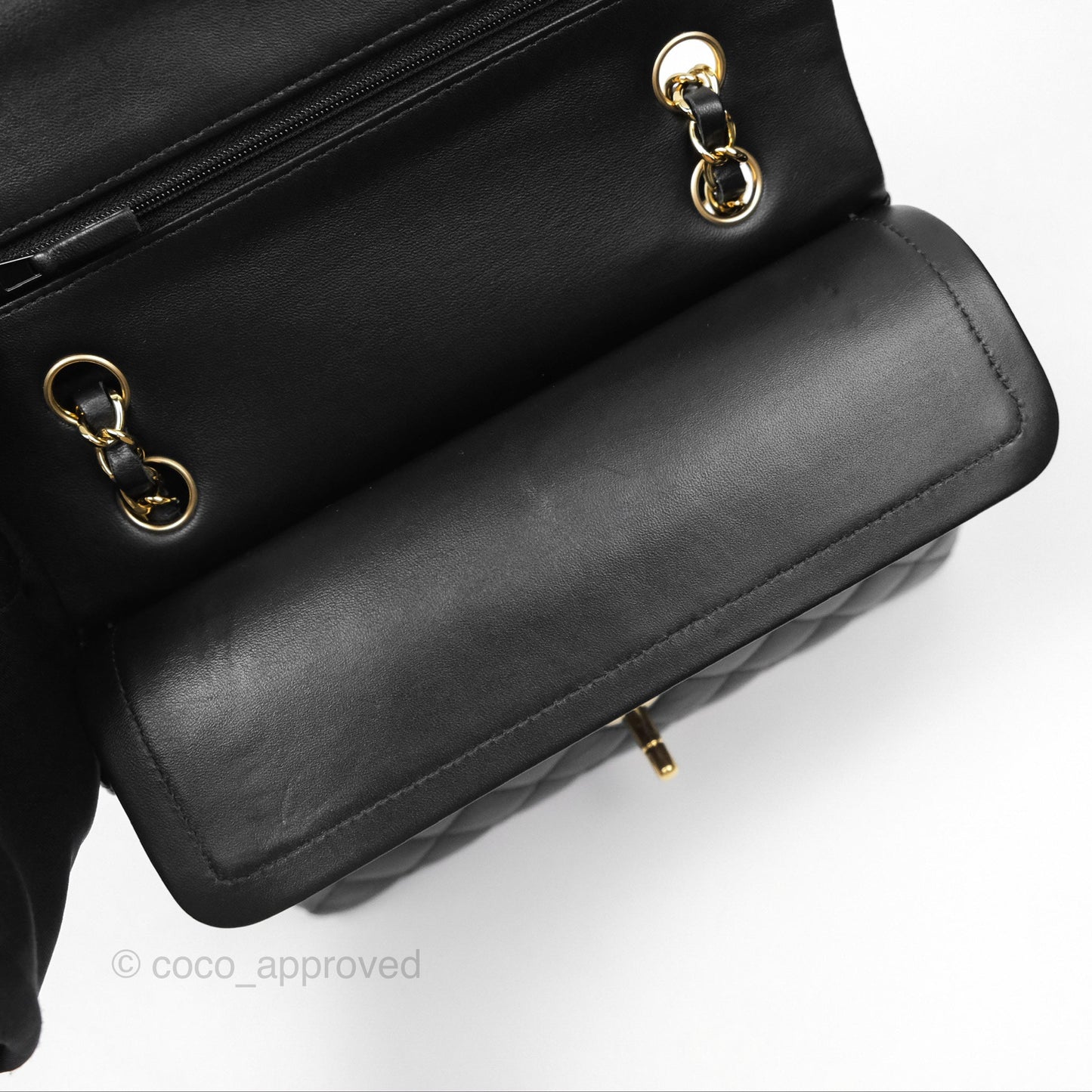 Chanel Small S/M Classic Flap Black Lambskin Gold Hardware